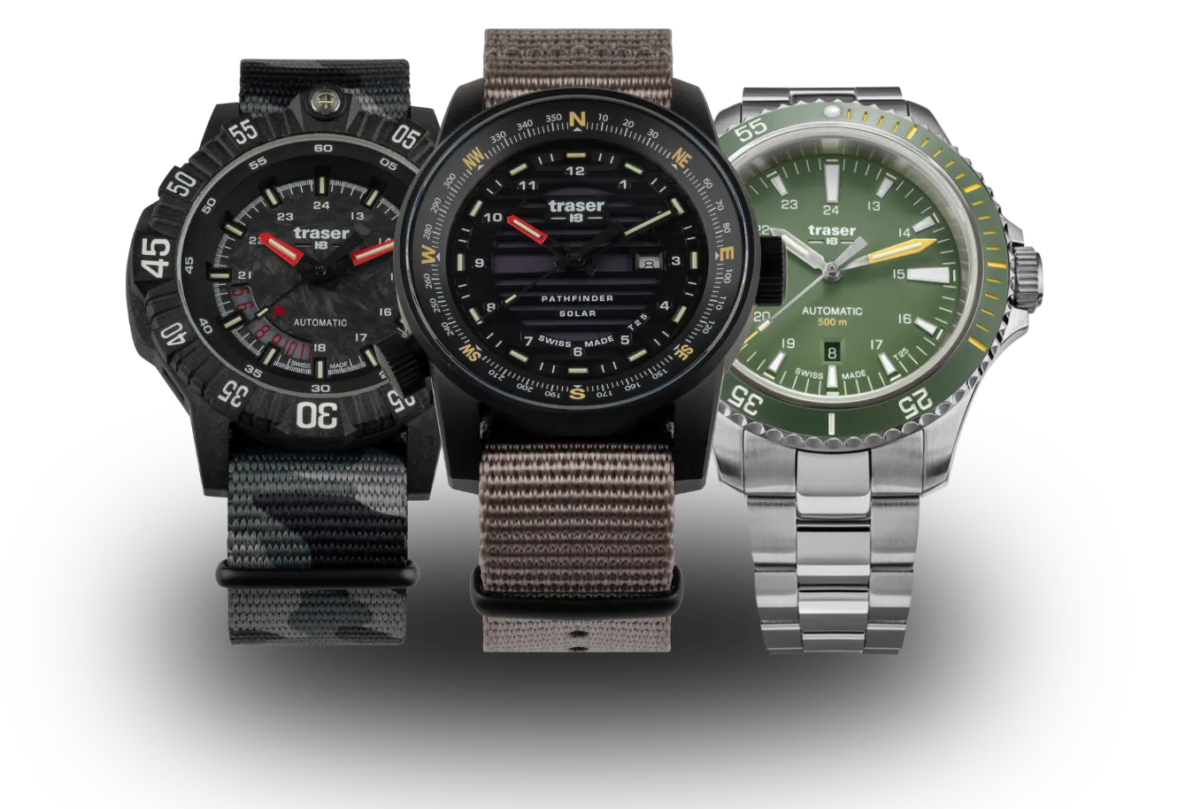 未使用品　MASTERY SERIES TESORA 2 P68 Pathfinder Automatic T100 Grey Outdoor watch - 110593 | Traser